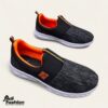Fine Look Men's Lightweight Slip-On Casual Sneakers.(Black)