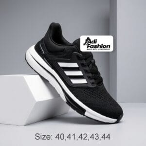 adi*das black sport sneaker